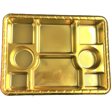  Disposable Gold Plates 