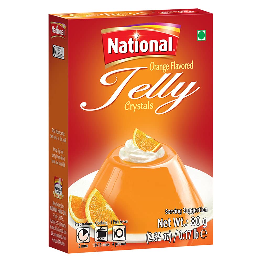National Jelly Crystals - Orange 80 gms - Food / Masala / Dal