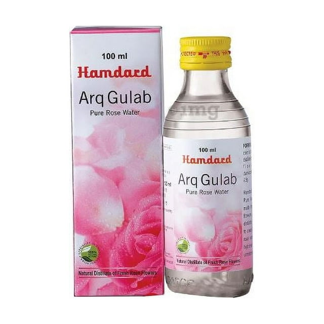 Hamdard Arq Gulab Pure Gulab Jal/ Rose Water 100 ml Liquid