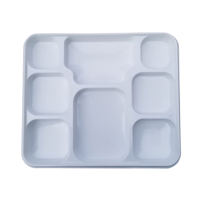 Plastic Plate - 8 Compartment