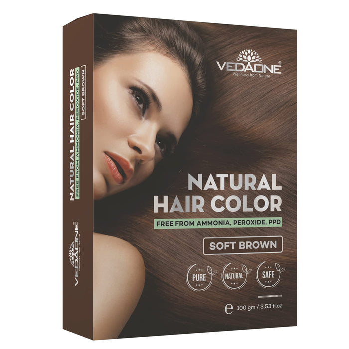 Vedaone Natural Hair Color Soft Brown 100gm
