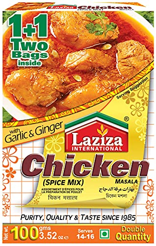 Laziza Chicken Masala, 100-Gram Boxes (Pack of 6)