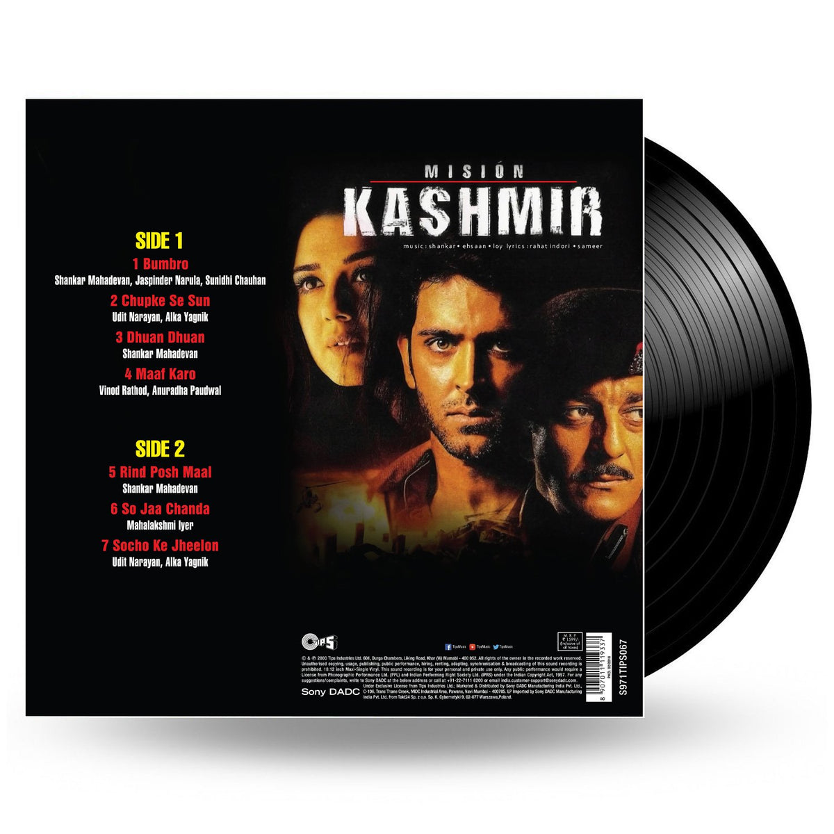 MISION KASHMIR (LP) [Unknown Binding] HRITIK ROSHAN, SANJAY DUTT & PRETTY ZINTA