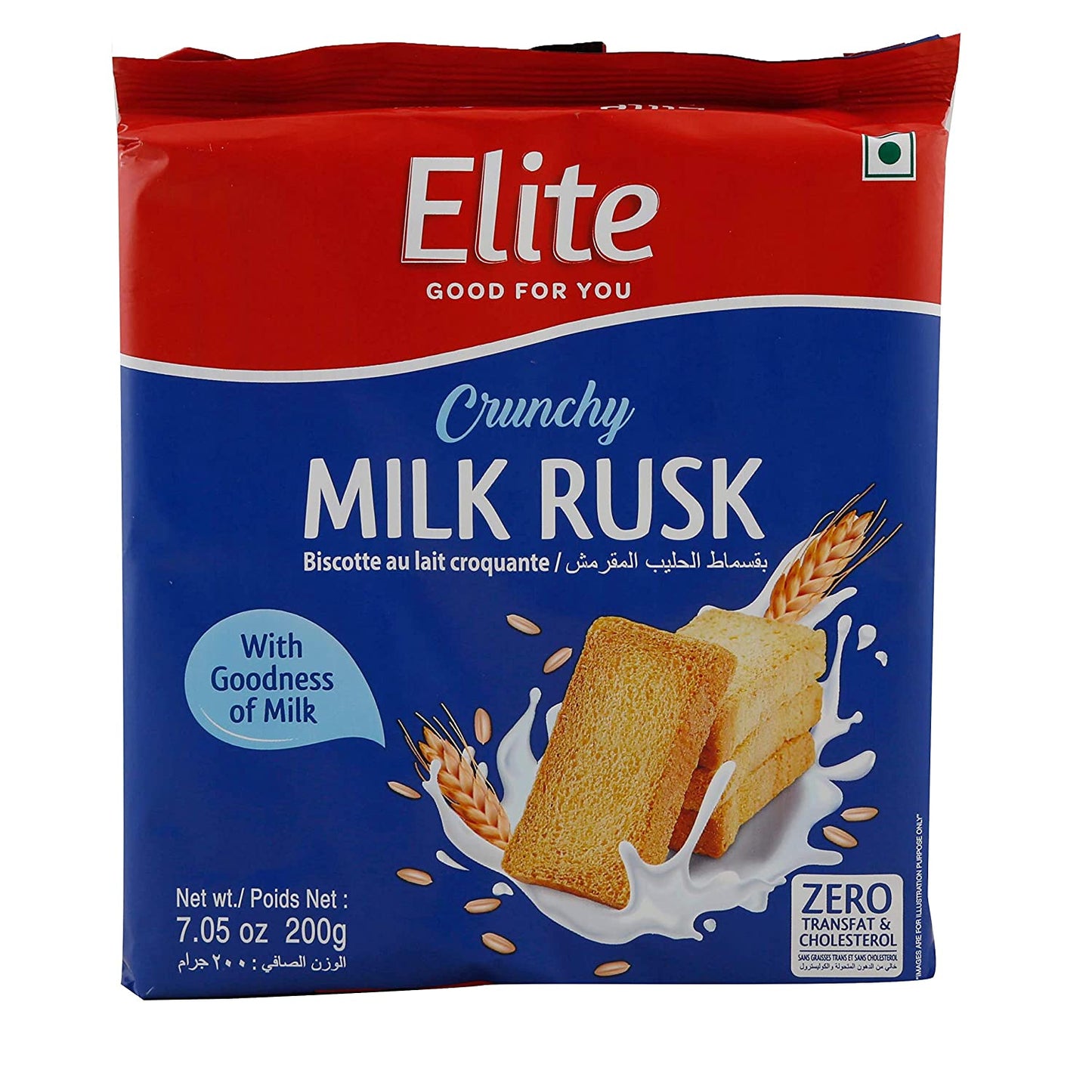 ELITE crunchy Milk Rusk 480 gms