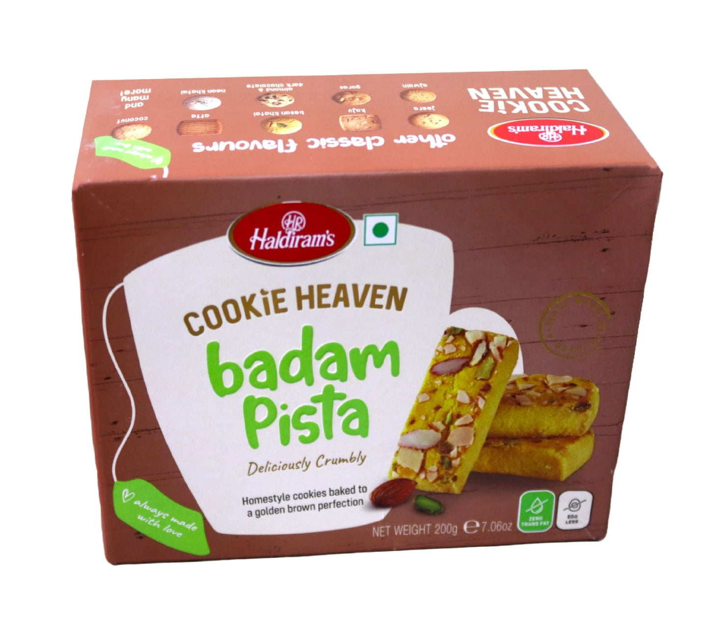 Haldirams Haldiram's Cookie Heaven Badam Pista - 7.06 Oz,, ()