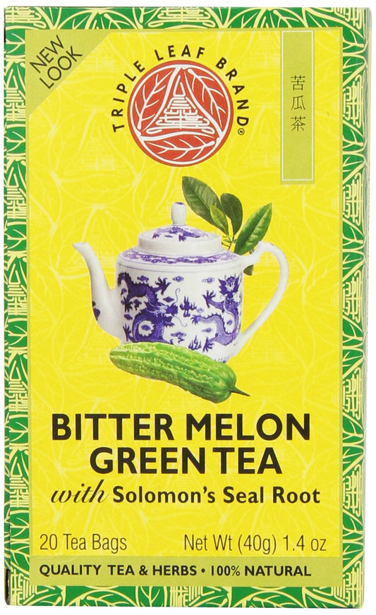 Triple Leaf Brand Green Tea, Bitter Melon, 20-Count