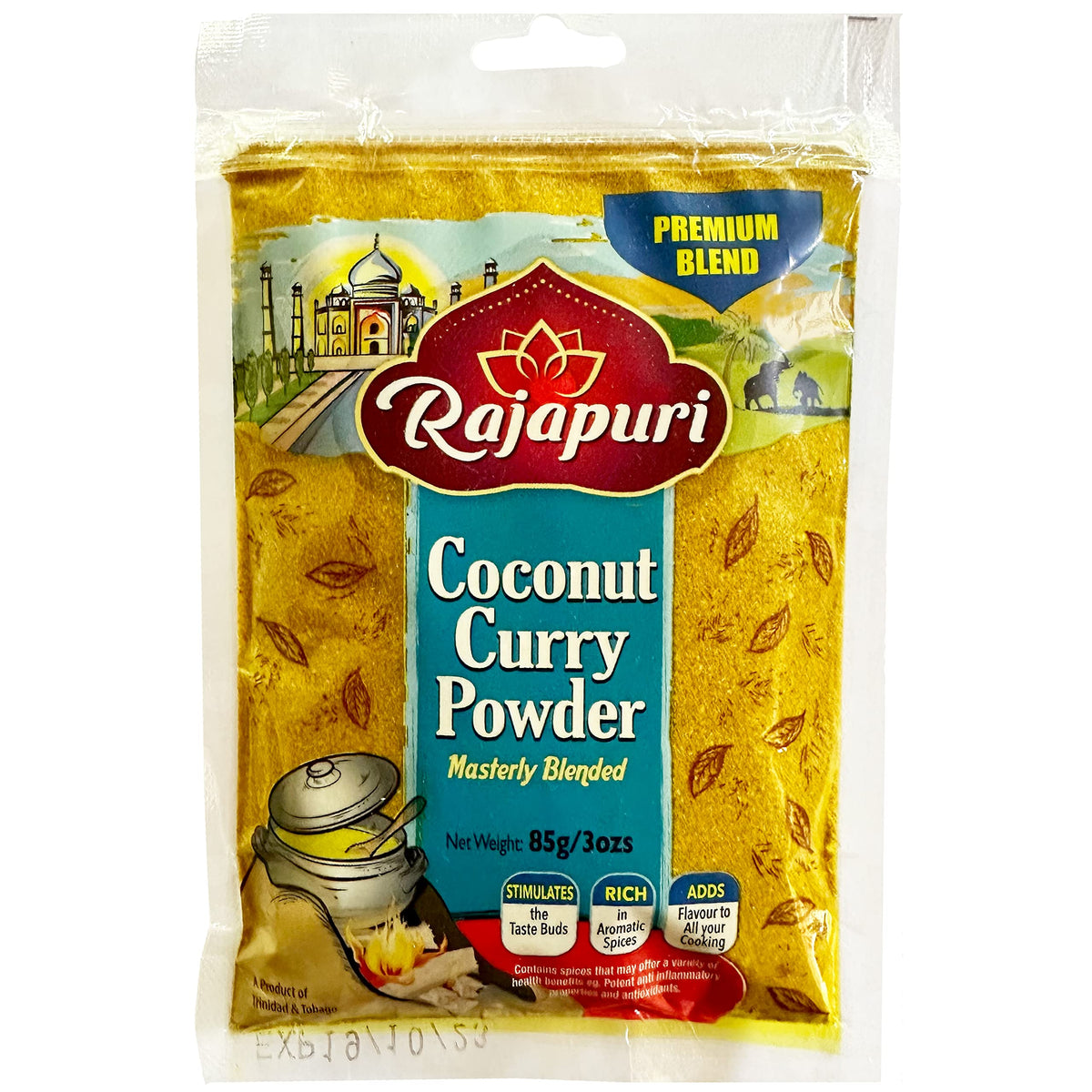 Rajapuri Mixed Spices | Coconut Curry -85g / 3 Ounce | Brings The Taste Of The Caribbean Home