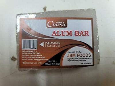 Alum Block Wet Shave Shaving Astringent After Shave Block Stop Bleeding 100gm by Shaving Alum