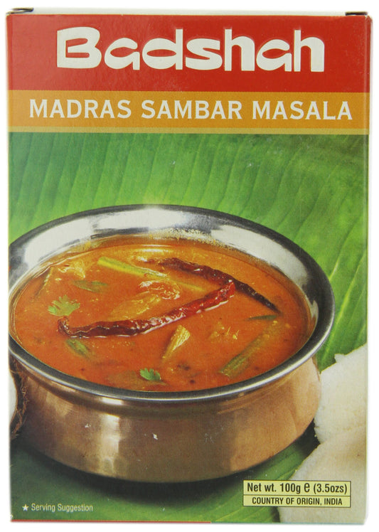 Badshah Masala, Madras Sambar Powder, 3.5-Ounce Box (Pack of 12)