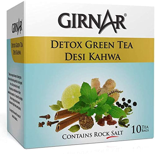 Girnar Detox Green Tea, 10 Sachet Pack