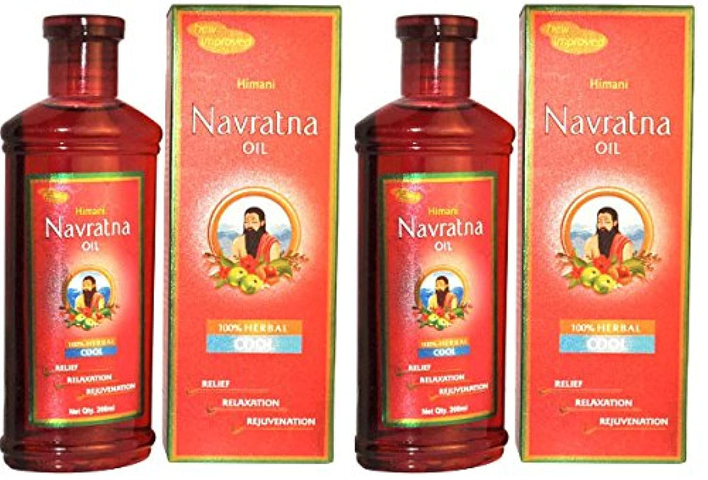 Pack of 2 - Himani Navratna Oil - 200ml - Indian Hair Products