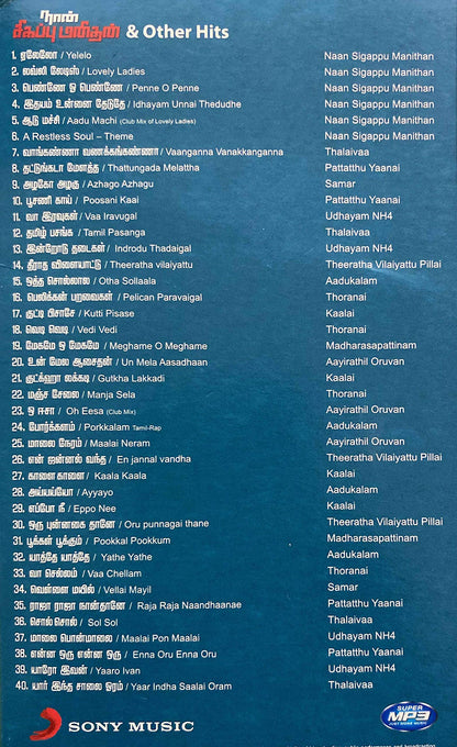 NAAN SIGAPPU MANITHAN & OTHER HITS [Unknown Binding] Various