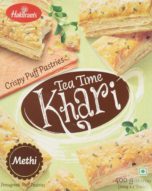 Haldiram's Khari -Mild Methi puff biscuits 400 gms