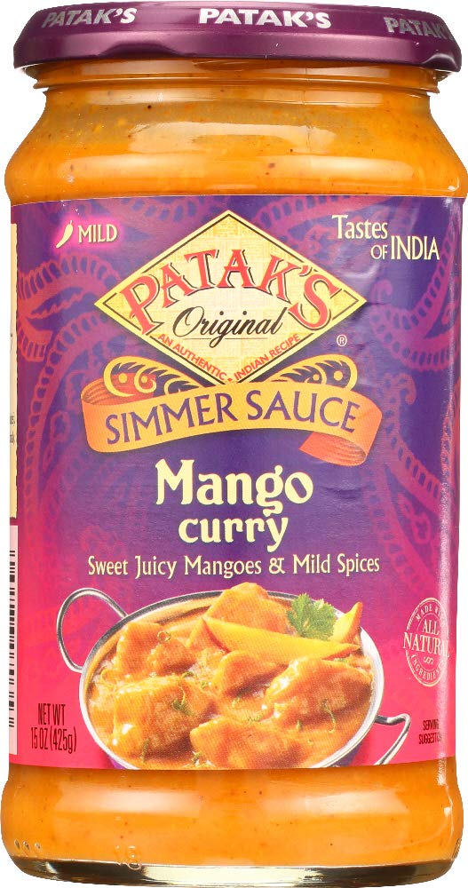 Patak's Mango Curry Simmer Sauce, 15 Fl Oz