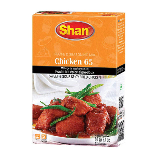 Shan Chicken 65 Recipe and Seasoning Mix 2.1 oz (60g) - Spice Powder for Sweet and Sour Spicy Fried Chicken  (2.10 Ounce (Pack of 1))