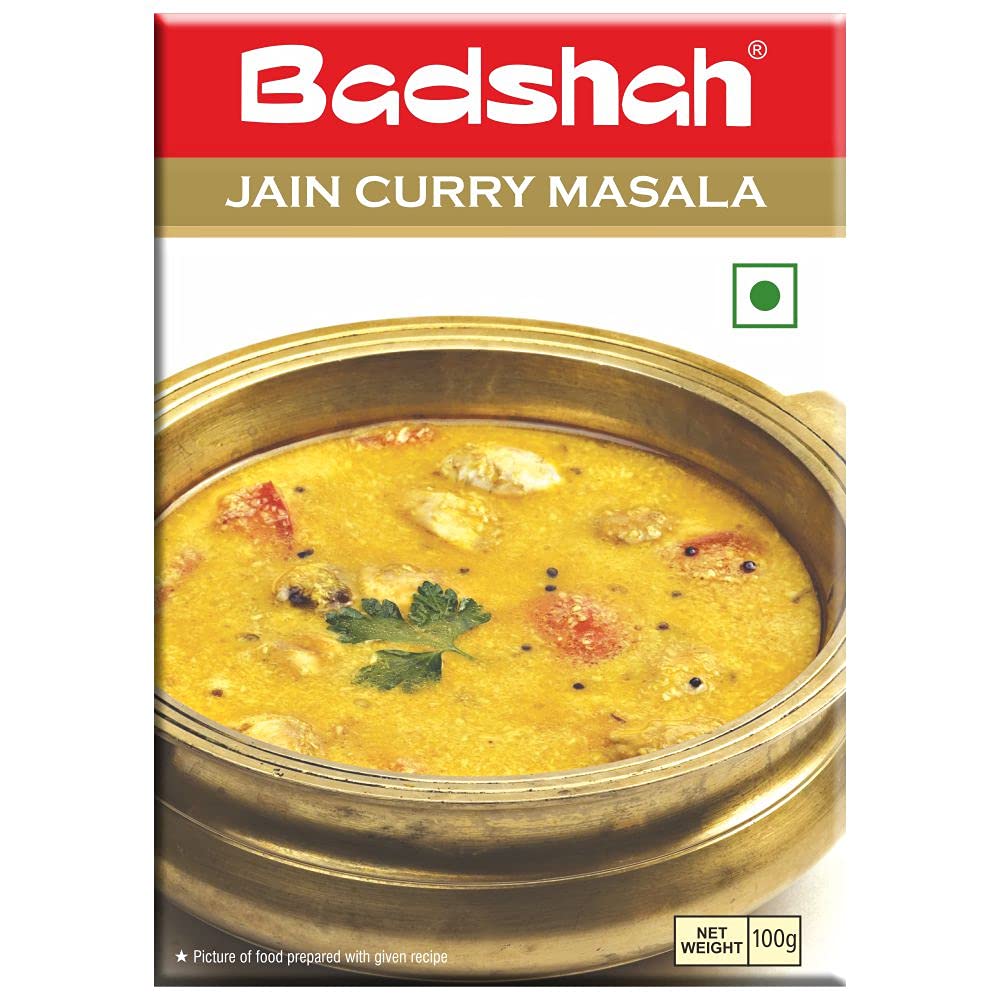 Badshah Jain Curry Masala Powder | Blended Spice Mix | For Healthy Delicious & Flavorful Cooking | Easy to Cook | Hygienically Packed | No Preservatives | Pack Of 1 | 100 Gram