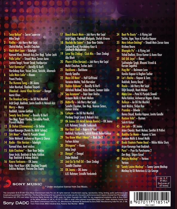 MY ULTIMATE BOLLYWOOD PARTY 2018 [MP3 CD] MIX