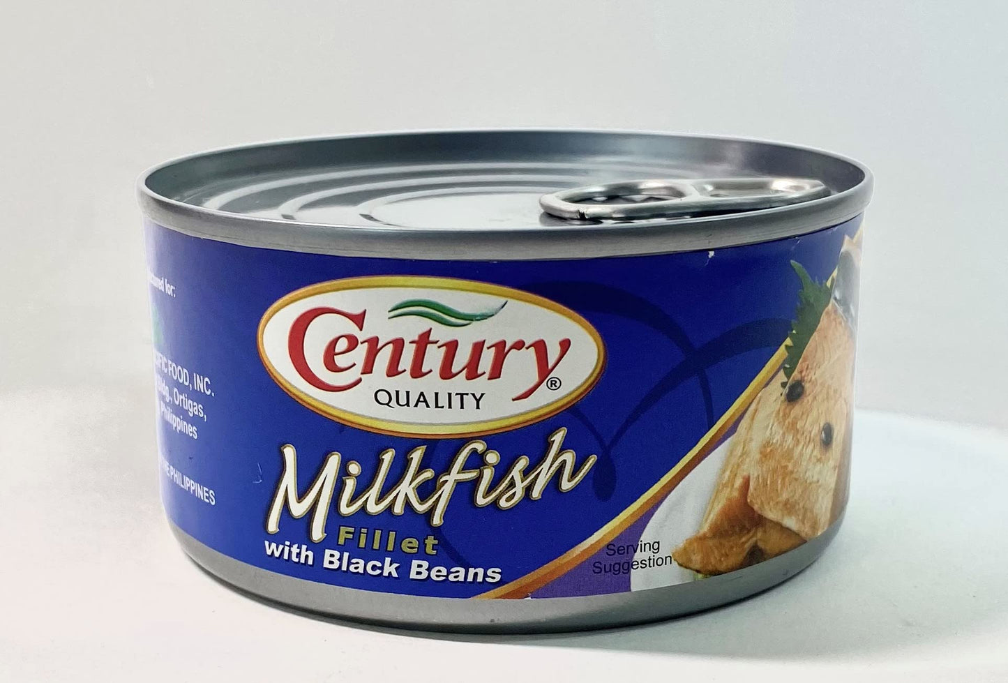 Century Milkfish Fillet with Black Beans (Bangus with Tausi) 6.5 oz per can (6-PACK)