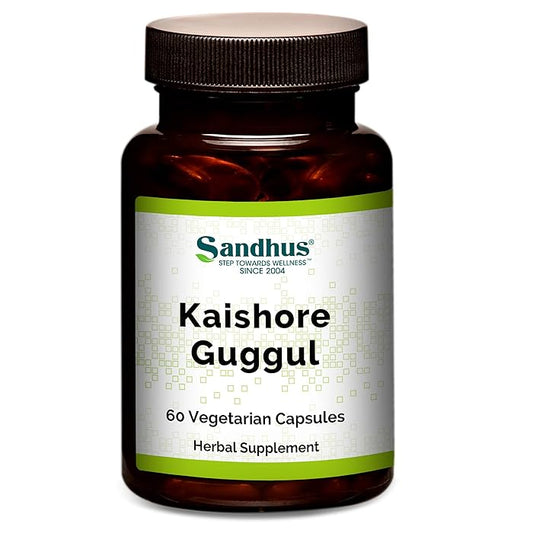 Kaishore Guggul Extract 1000 mg Per Serving Vegetarian Capsules 60 Ct | Promotes Mobility and Joint Health | Helps with uric Acid Metabolism and Elimination of toxins