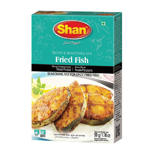 Shan Fried Fish Recipe and Seasoning Mix 1.76 oz (50g) - Spice Powder for Traditional Spicy Fried Fish - Suitable for Vegetarians