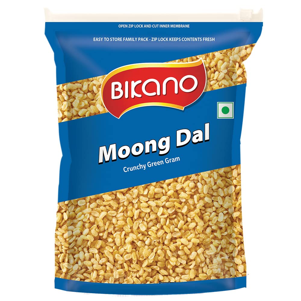 Bikano Moong Dal, Indian Namkeen (Plain, 14.1oz)