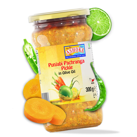 Ashoka Punjabi Pachranga Pickle In Olive Oil 300 gms