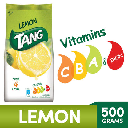 Tang Lemon Instant Drink Mix, 500 gm Pouch