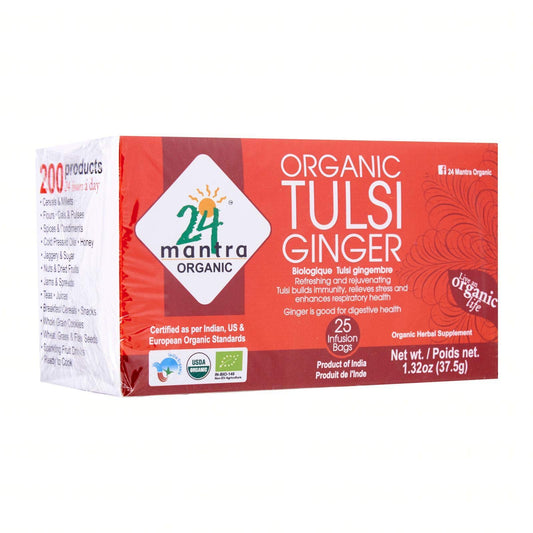 24 Mantra Organic Tulsi Ginger 25 bags