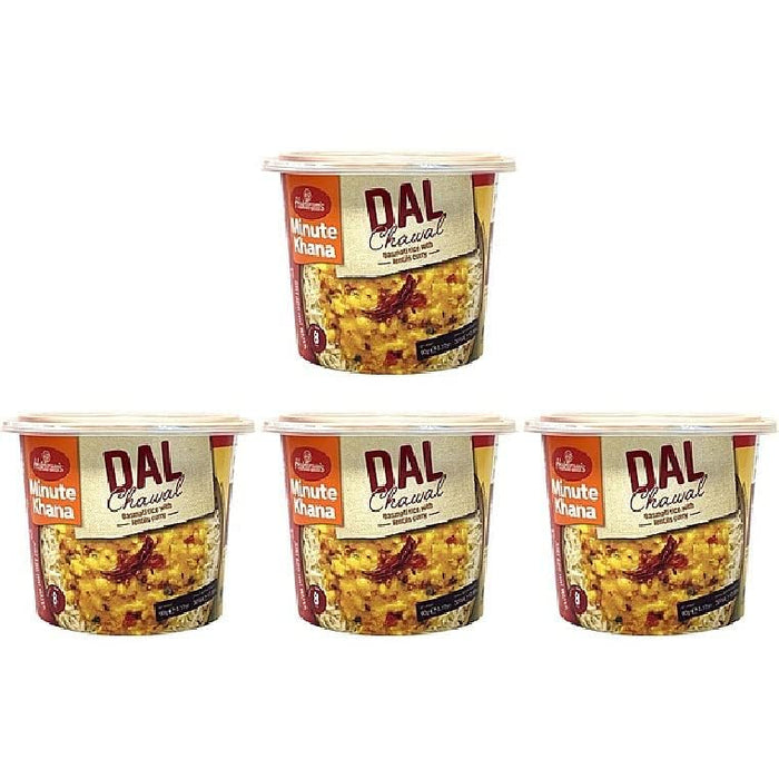 Pack Of 4 - Haldiram's Minute Khana Dal Chawal - 90 Gm