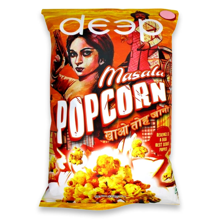 Deep Masala Popcorn - Home style Indian Namkeen - Ready to Eat Snacks, 5 oz