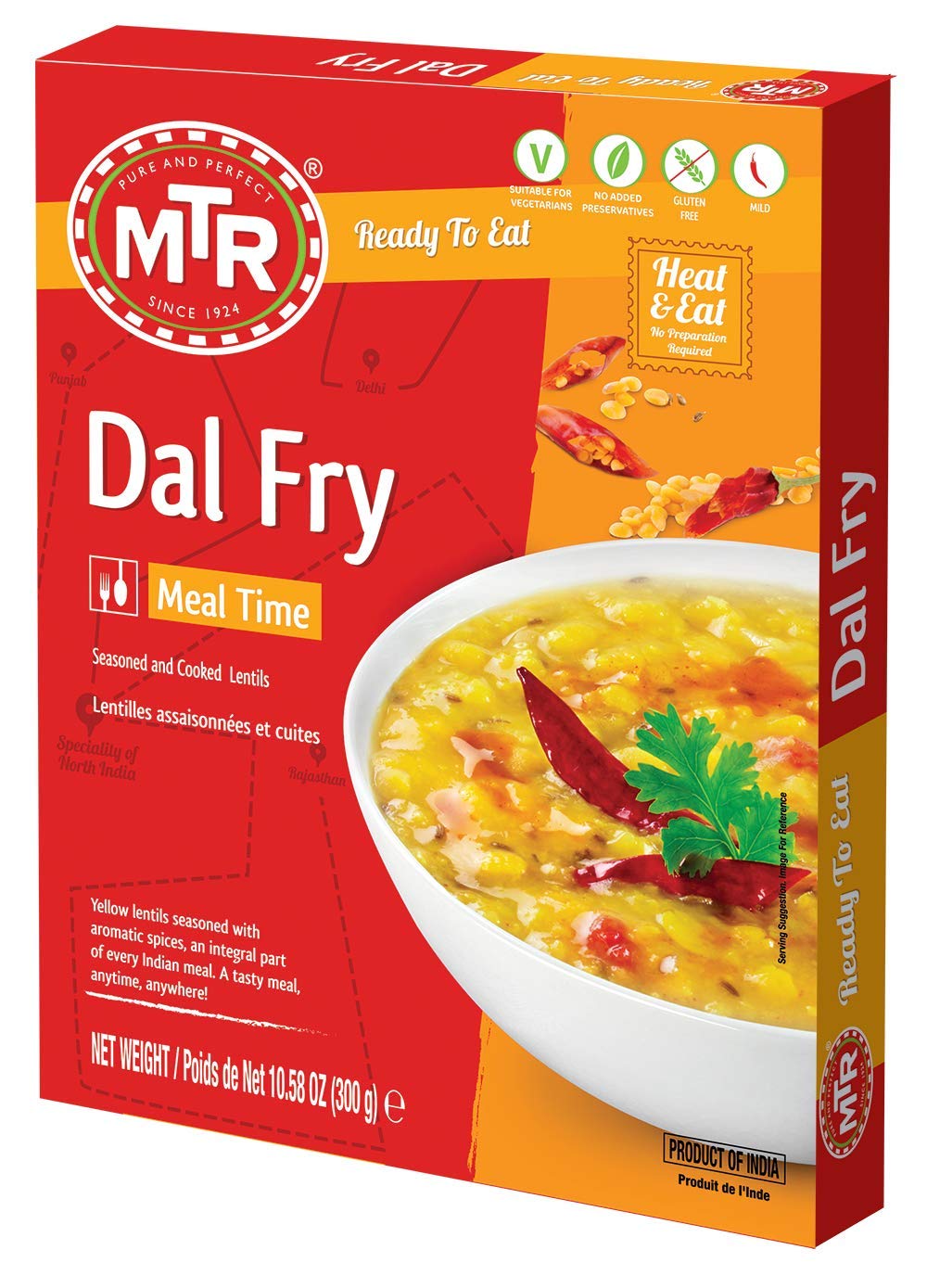 MTR Ready To Eat Dal Fry Pack Of 10 (300 Gm Each)