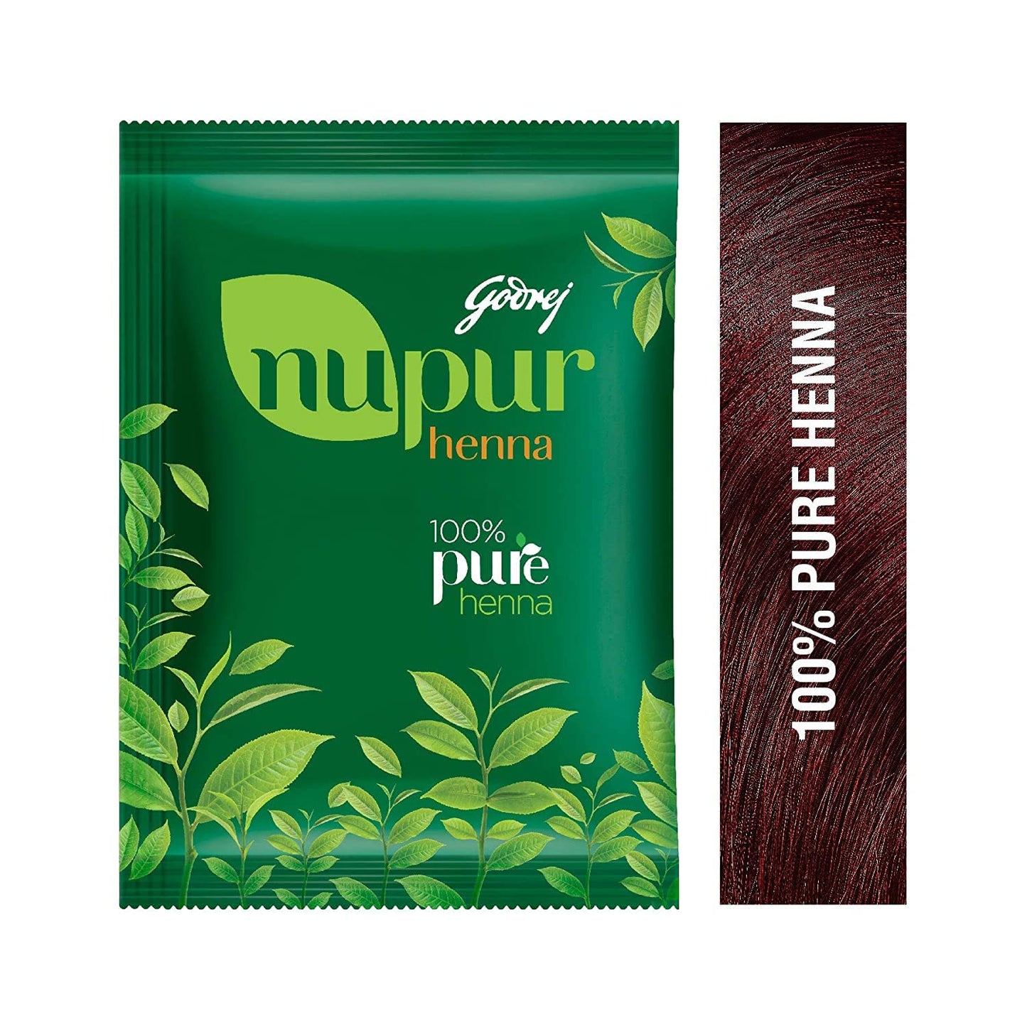 Godrej Nupur Mehendi Powder 9 Herbs Blend, 120-gram (1 Pack)