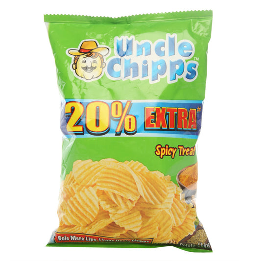 Uncle Chipps - Chips - Spicy Treat - Spicy and Potato, 30 grams Pack, India