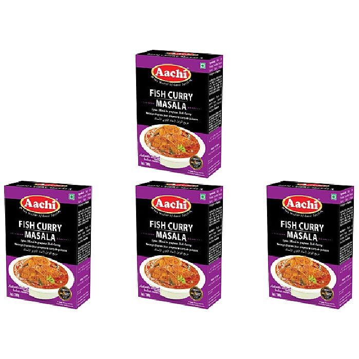 Pack Of 4 - Aachi Fish Curry Masala - 200 Gm