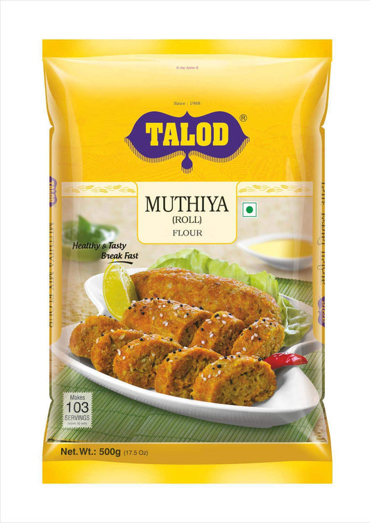 Talod Instant Muthiya Mix Flour - Ready to Cook Muthiya - Gujarati Snack Food (500gm)Pack of 2