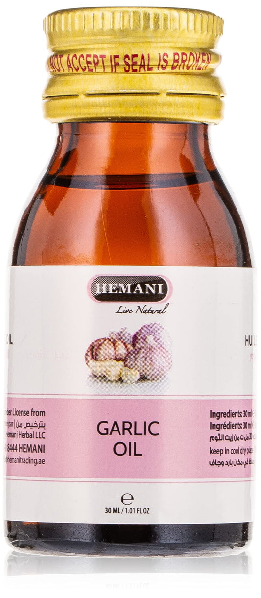 Hemani Garlic 100% Natural Cold Pressed Halal Essential Oil - 30ml