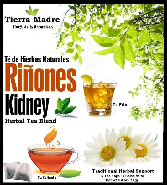 Tierra Madre Rinones Tea Tradiconal Herbal Support - 10 Pack - 5 tea bags / 0.2 Ounces (50 tea bags)