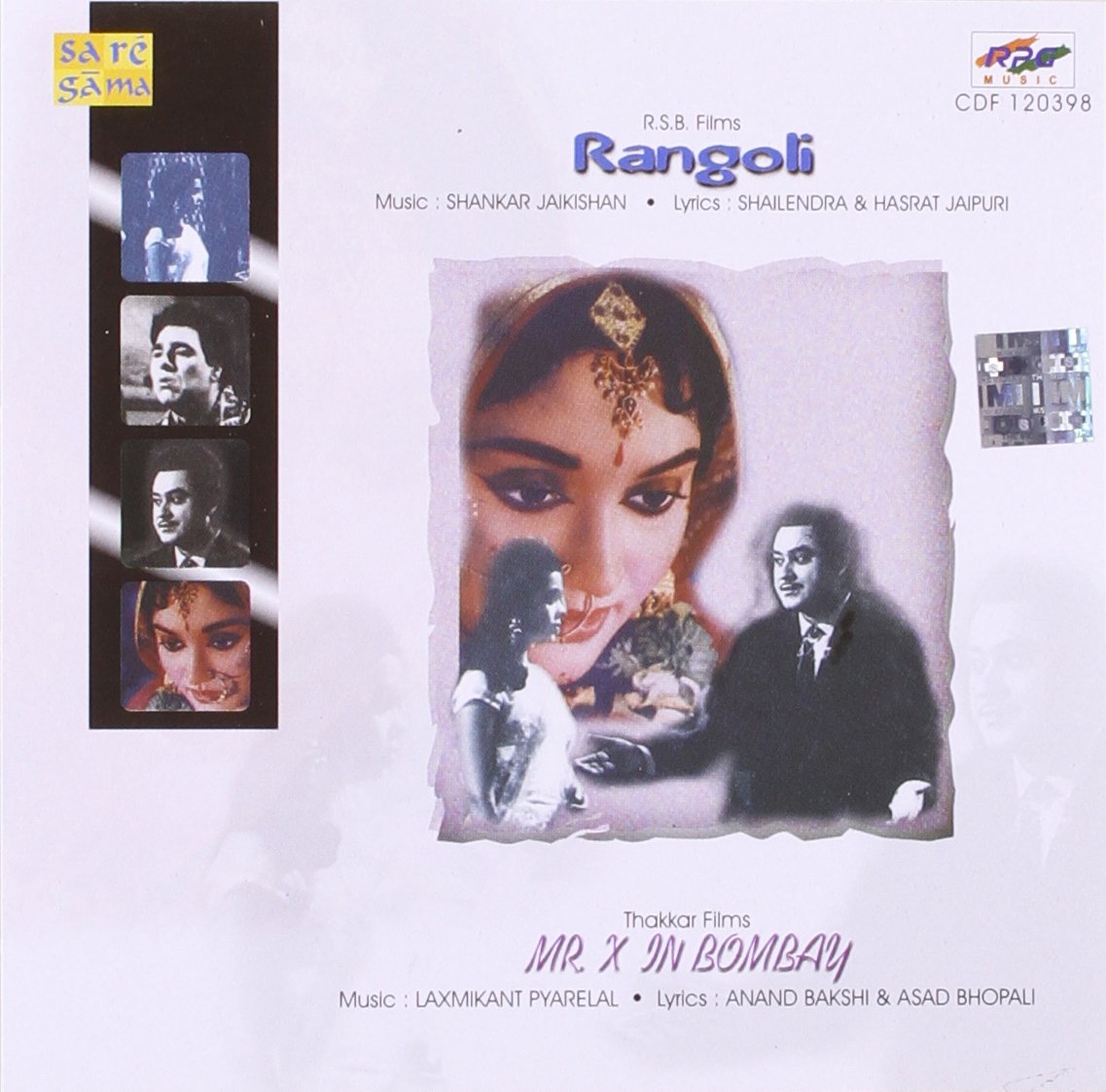 Rangoli / Mr. X in Bombay [Audio CD] Shankar Jaikishan, Laxmikant Pyarelal