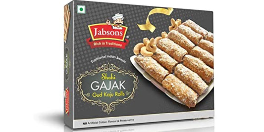 Jabsons Shahi Gajak Gud Kaju Rolls 350 gms