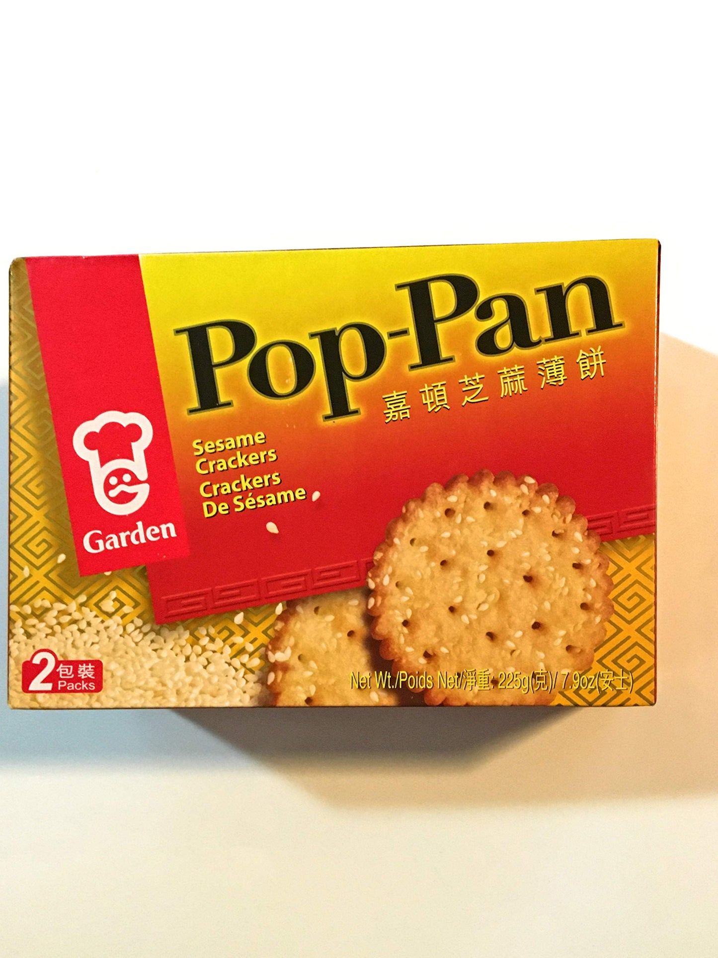 Garden Pop-Pan Sesame Crackers 7.9 Oz(2 Pack)