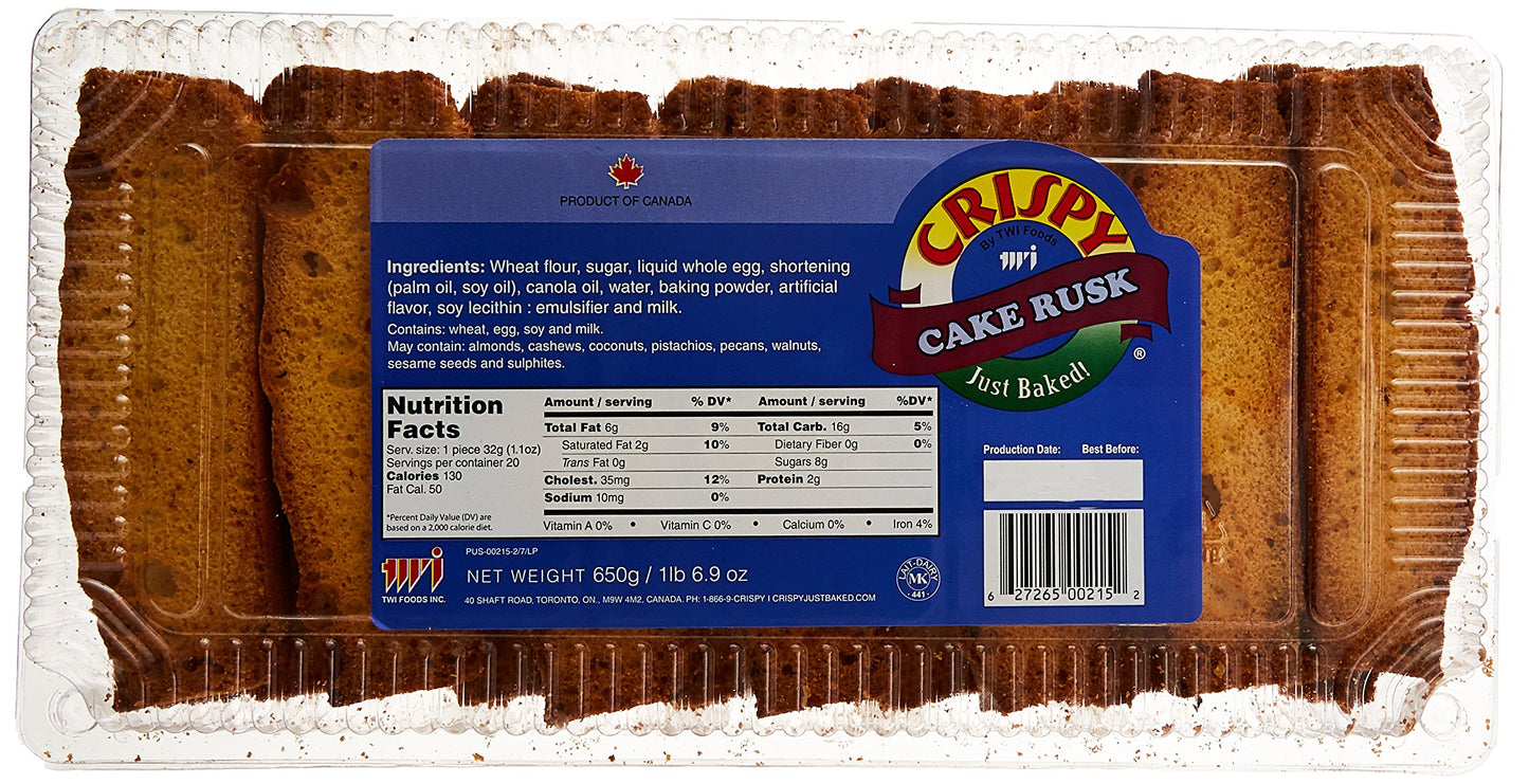 Crispy, Cake Rusk, 650 Grams(gm)