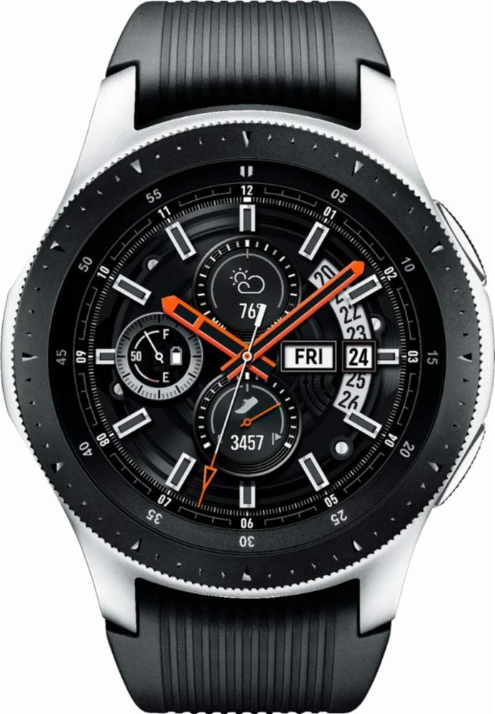 SAMSUNG SM-R805UZSAXAR Galaxy Watch Smartwatch 46mm Stainless Steel LTE GSM (Unlocked), Silver (Renewed)