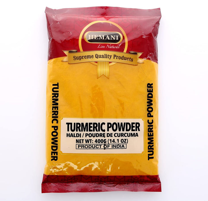 Hemani 100% Natural Turmeric Root Powder 400g (14.1 OZ) | Haldi | Curcumin | Curcuma