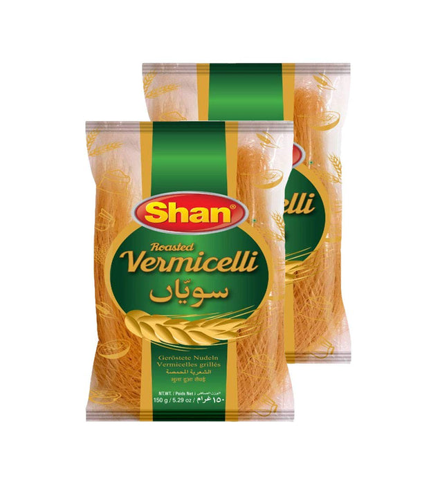 Shan - Roasted Vermicelli, 5.29 oz (150g), Traditional Taste, Easy to Cook, Vegetarian (Pack of 2)