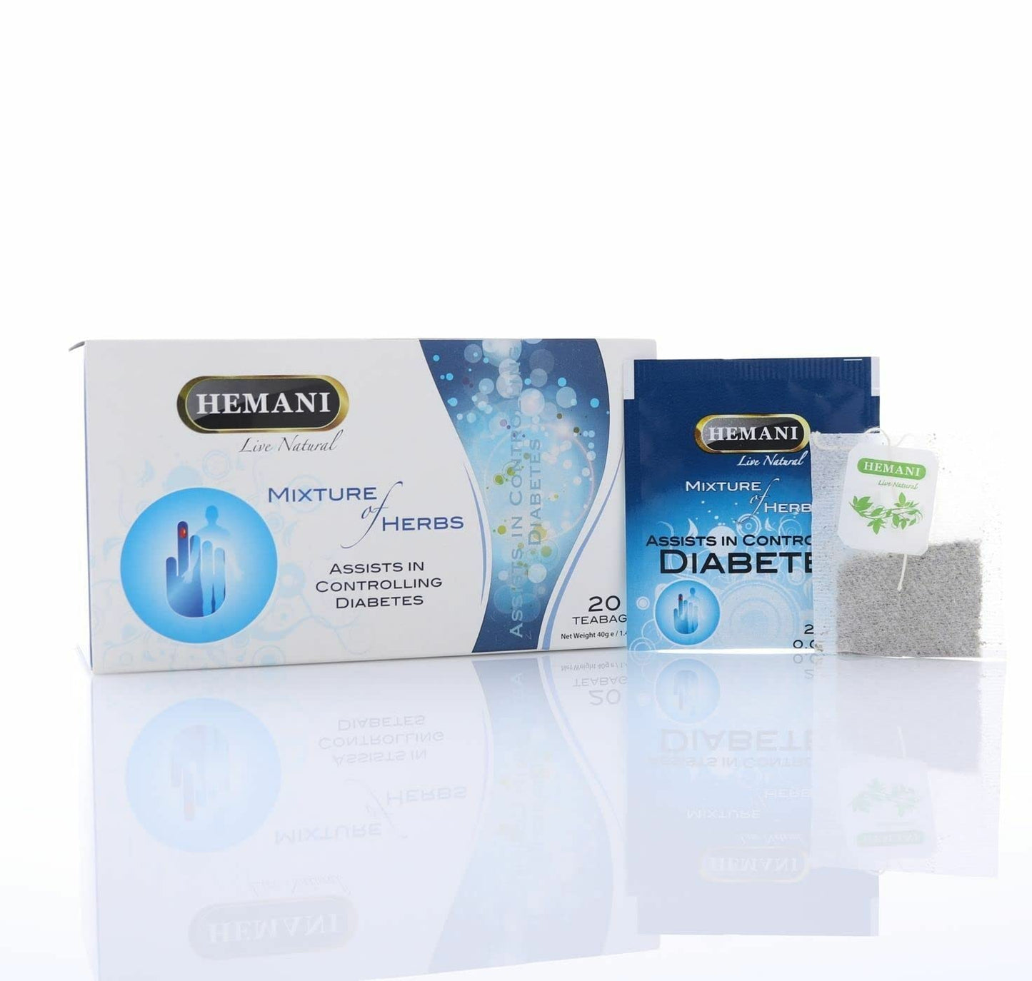 HEMANI Herbal Wellness Controlling Sugar Level Tea (20 Tea Bags)