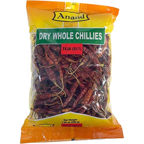 Anand Dry Whole Chillies Teja 7 Oz
