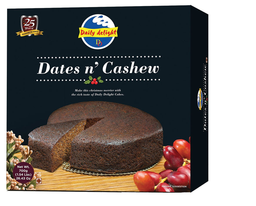 Daily Delight Dates 'n' Cashew Cake 700 gms