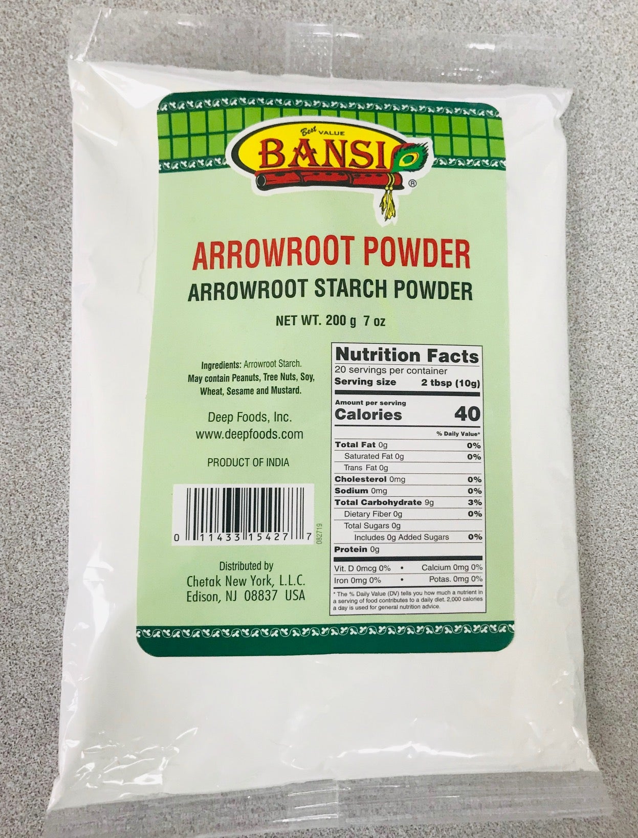 Bansi Arrowroot Powder 200 gms