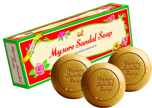 Mysore Sandal Soap, 150g (Pack of 3)