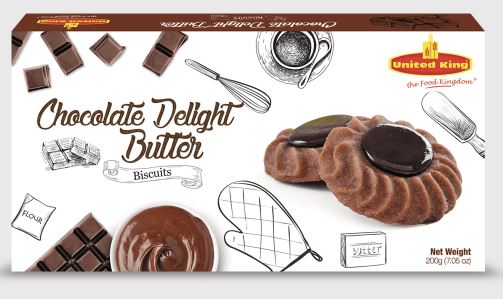 United King Choc Delight Butter Biscuits 200 gm